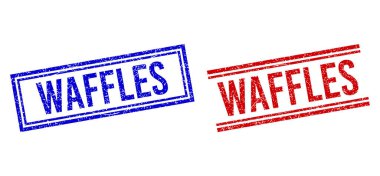 Kederli Waffle Damgaları Çift Çizgili