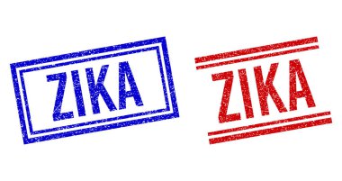 Kederli ZIKA Damgaları Çift Çizgili
