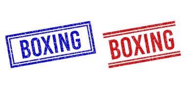 Çizilmiş Kalıplı Boks Damgası Çift Çizgili Mühürler