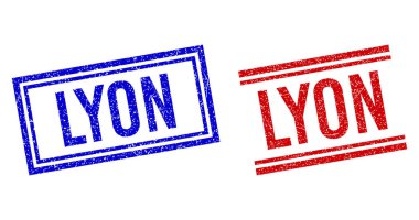 Çift Çizgili Lastik desenli LYON Mührü