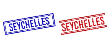 Kederli desenli SEYCHELLES Çift Çizgili Mühür