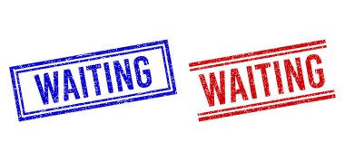 Kederli Kalıplı Bekleme Damgası Çift Çizgili Mühürler