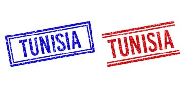 Lastik desenli TUNISIA Damgaları Çift Çizgili