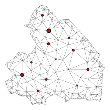 Drenthe Eyaleti Çoklu Gövde Örgü Vektör Haritasını Kilitle