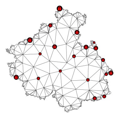 Altai Cumhuriyeti 'nin Çokgen Ağ Vektör Haritasını Kilitle