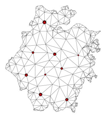 Zhejiang Eyaletinin Çokgen Ağ Vektör Haritasını Kilitle