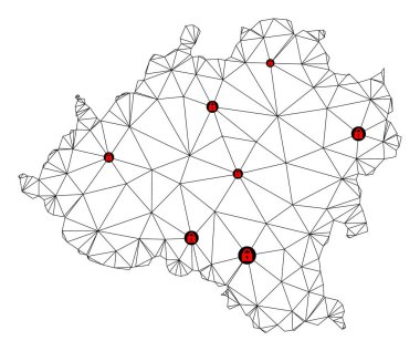 Soria Eyaleti Çoklu Gövde Örgü Vektör Haritasını Kilitle