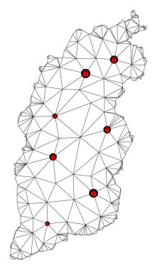 Shanxi Eyaleti Çoklu Gövde Ağ Vektör Haritasını Kilitle
