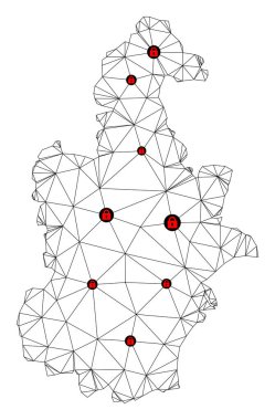 Tianjin Belediyesinin Çokgen 2D Ağ Vektör Haritasını Kilitle