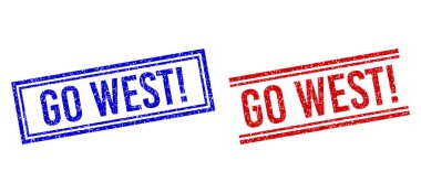 Kauçuk desenli GO BATI ünlem mührü Çift Çizgili