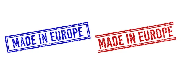 Контекстна MADE IN EUROPE Seal з подвійними лініями — стоковий вектор