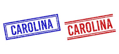 Çift Çizgili Çizgili Çizgili CAROLINA Mührü