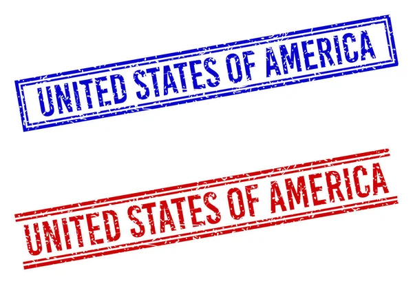 Ξυστό Υφή Ηνωμένες Πολιτείες της Αμερικής γραμματόσημα με διπλές γραμμές — Διανυσματικό Αρχείο