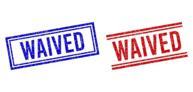 Grunge desenli çift çizgili mühür.