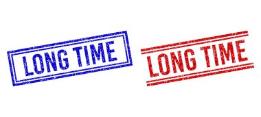 Çift Çizgili Çizgili Uzun Zaman Mührü