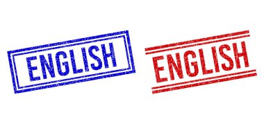 Çizilmiş Kalıplı English Damga Mührü Çift Çizgili