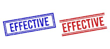 Grunge Yapılandırılmış Çift Çizgili Pullar