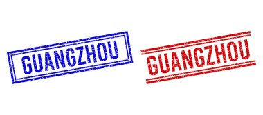 Çift Çizgili Çizgili Çizgili GANGZHOU Mührü