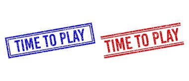 Kederli Dokuma Zamanı Çift Çizgili Damgalar Oynamak İçin