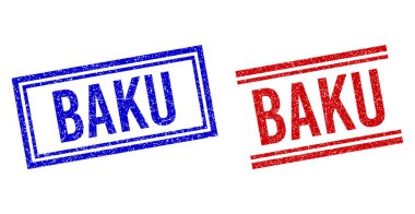 Kalıplı Kalıplı BAKU Çift Çizgili Mühür