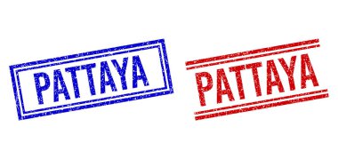 Kederli PATTAYA Damgaları Çift Çizgili