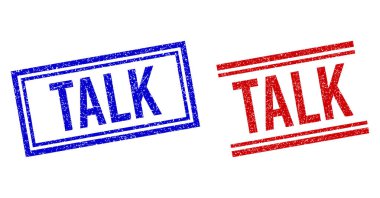 Çizilmiş Kalıplı Konuşma Damgası Çift Çizgili Mühürler