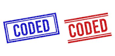 Çift Çizgili Lastik desenli CODED Mührü