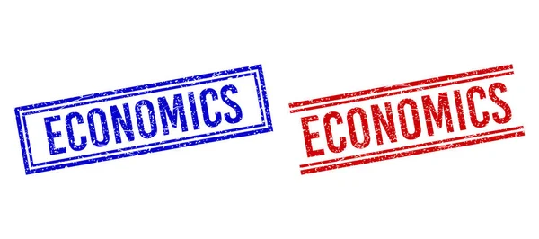 Штампи ECONOMICS з подвійними лініями — стоковий вектор