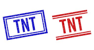 Grunge Textured TNT Stamps with Double Lines