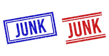 Distress Textured JUNK Stamp Seals with Double Lines