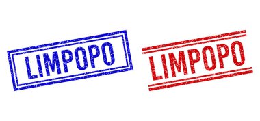 Rubber Textured LIMPOPO Stamps with Double Lines