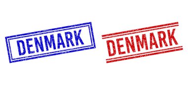 Çift Çizgili Lastik desenli DENMARK Damga Mührü