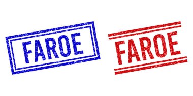 Çizilmiş Kalıplı FAROE Çift Çizgili Damga Mührü