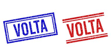 Kauçuk desenli VOLTA Çift Çizgili Mühür