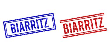 Çift Çizgili Çizgili Çizili BIARRITZ Mührü