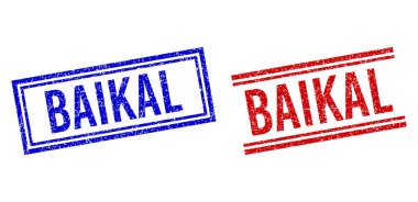 Çizilmiş Kalıplı BaIKAL Çift Çizgili Damga Mührü