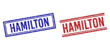 Kederli Kalıplı HAMILTON Çift Çizgili Damgalar