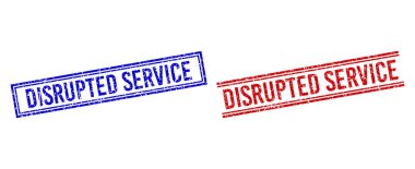 Kauçuk desenli Çift Çizgili SERVICE Mührü