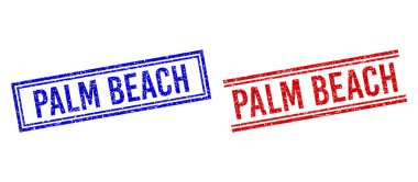 Grunge desenli PALM BEACH Çift Çizgili Mühür