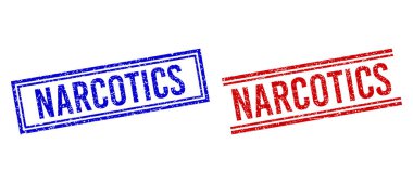 Kederli Kalıplı NARCOTICS Çift Çizgili Mühür