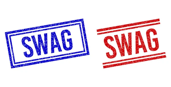 ゴム織物SWAG通常切手,｜ — ストックベクタ