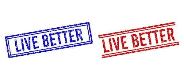 Глиняная стена LIVE BETTER с двойной подкладкой — стоковый вектор