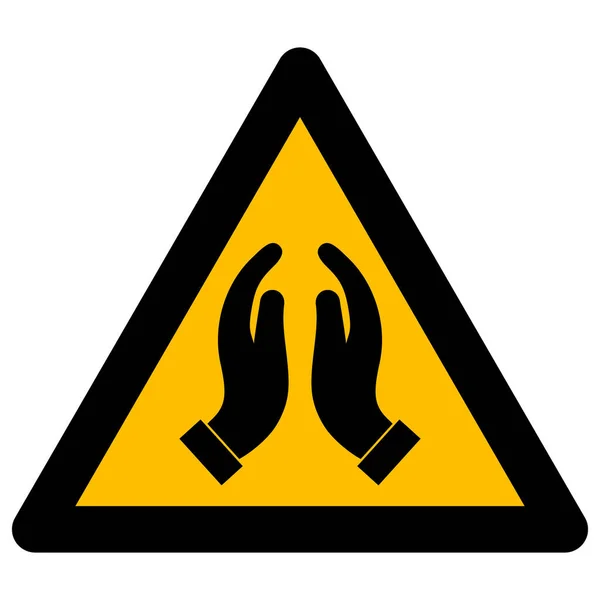 Pray Warning Vector Icon Flat Illustration — Stock Vector