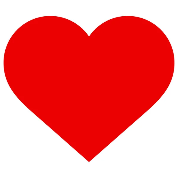 Love Heart Vector Icon Flat Illustration — Stock Vector
