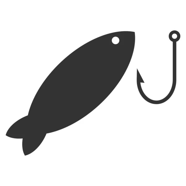 Fishing Vector Icon Flache Illustration — Stockvektor