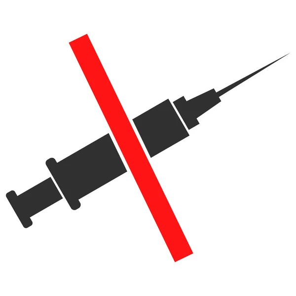 Ilustração plana do ícone do vetor das drogas sem adição —  Vetores de Stock
