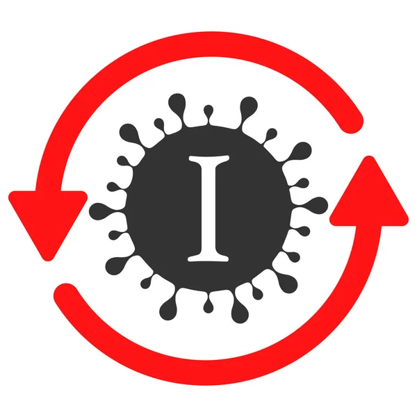 Yota Coronavirus Update Vector Icon Flat Illustration — стоковий вектор