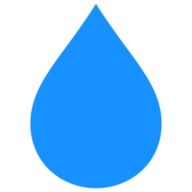 Su Damlası Vektör Simgesi Düz Çizim