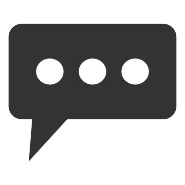 Görüş Bulutu Vektörü Simgesi Düz Çizim