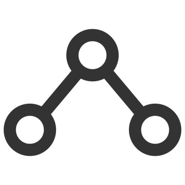 Bağlantılar Vektör Simgesi Düz İllüstrasyon